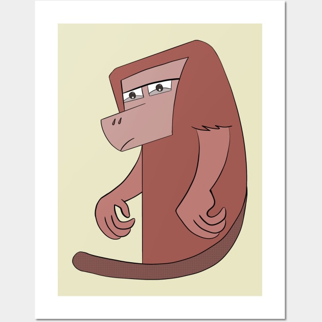 Adorable Baboon Wall Art by DiegoCarvalho